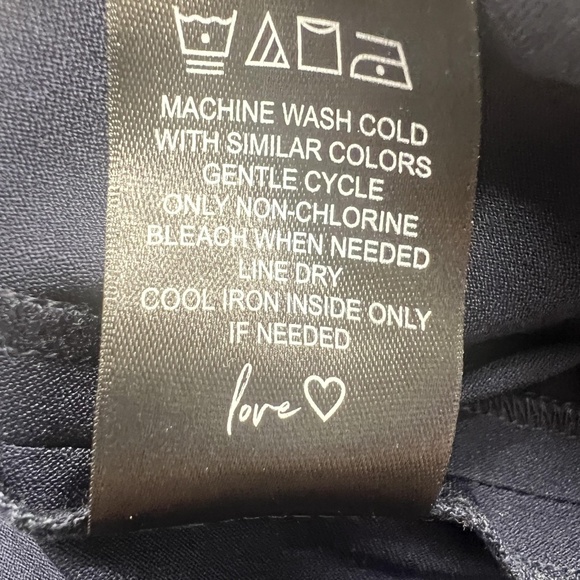 NIC+ZOE Pants Womens 16 Blue Navy Wide Leg Polished Wonder Stretch Crop Pull Ons - Picture 6 of 7